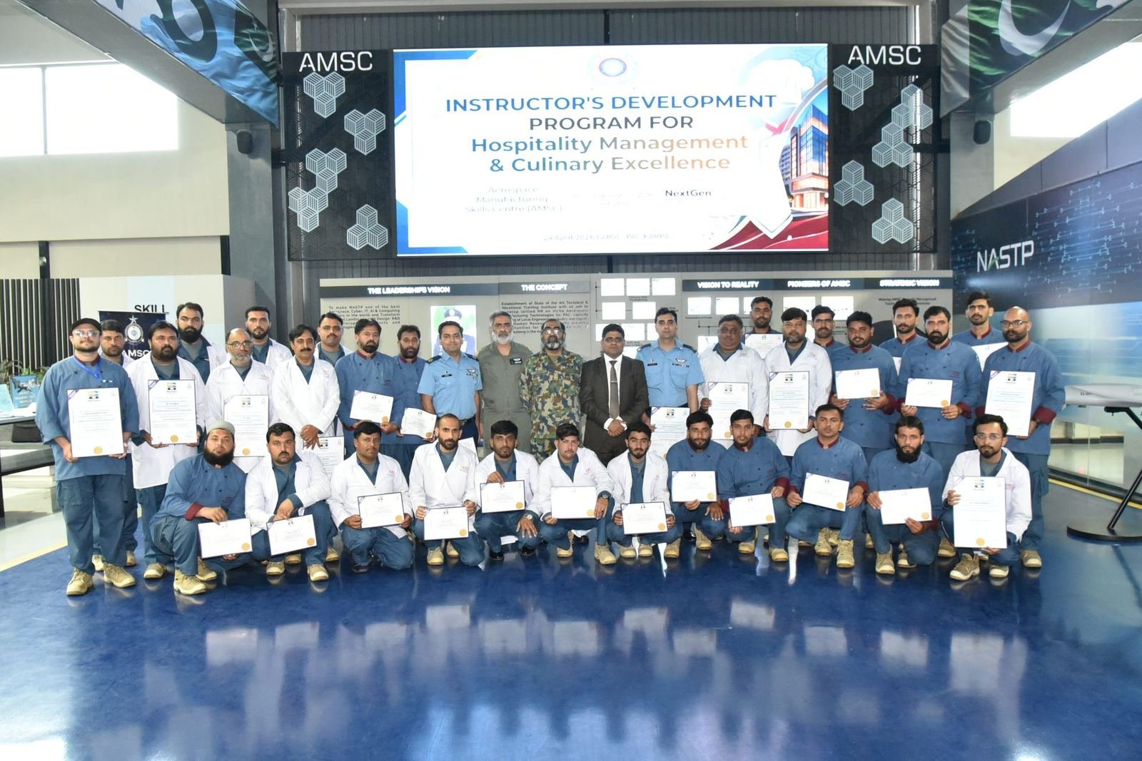 PAC Kamra certificate presentation and hospitality training program